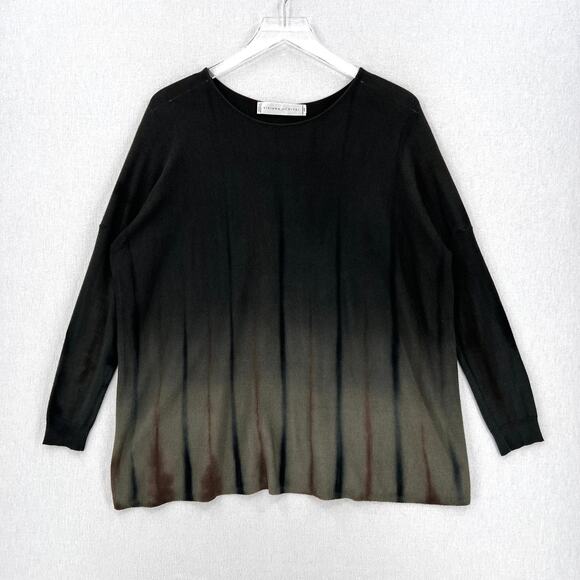 VIVIANA UCHITEL Boat neck Sweater Womens S Long Sleeve Hand Dyed Cashmere Blend - Picture 1 of 16